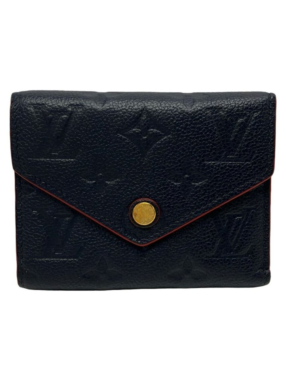Louis Vuitton Trifold Wallet Monogram Empreinte Portefeuille Victorine Marine